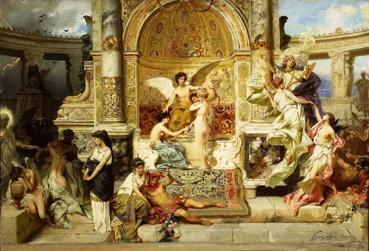 Henryk Siemiradzki - Progetto del sipario per il Teatro Juliusz Słowacki di Cracovia, Museo nazionale di Varsavia